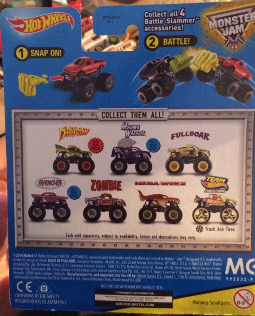 Monster Jam - Firestorm Team Hot Wheels - Monster Jam toy car collectible - Main Image 2