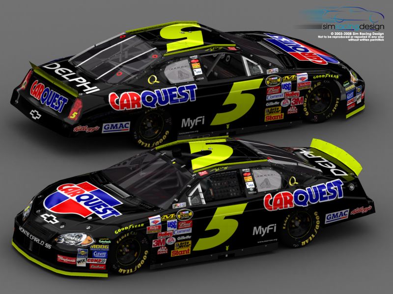 Kyle Busch Carquies #5 2004 - Nextel Cup toy car collectible - Main Image 2