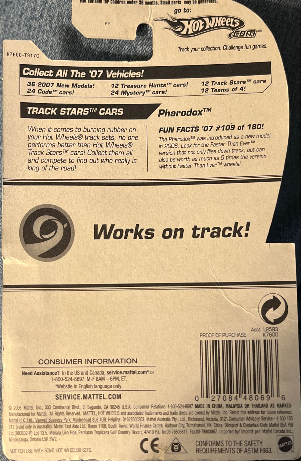 Pharodox ‘07 - ‘07 Track Stars toy car collectible - Main Image 2