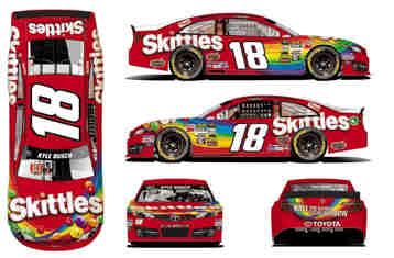 Kyle Busch #18 Skittles - Sprint Cup toy car collectible - Main Image 2