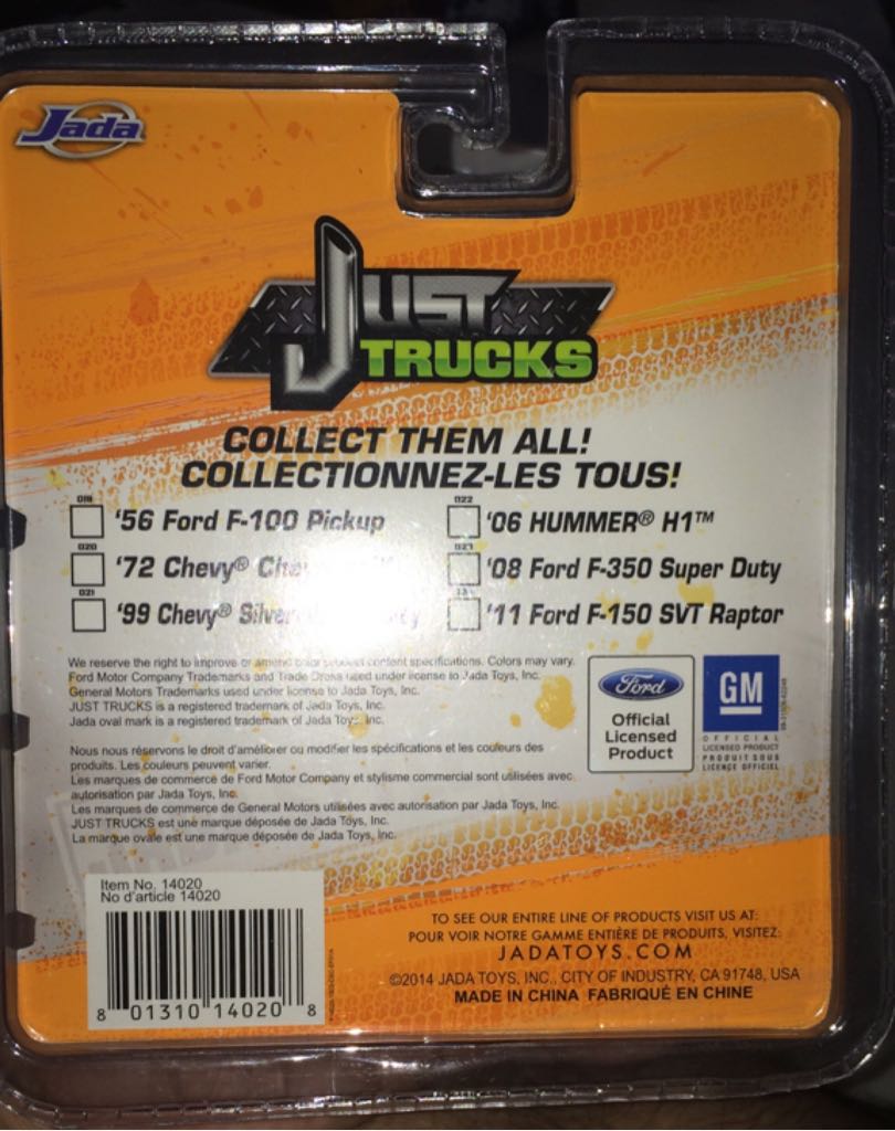 Jada - 1956 Ford F-100 Pickup - Just Trucks toy car collectible - Main Image 2