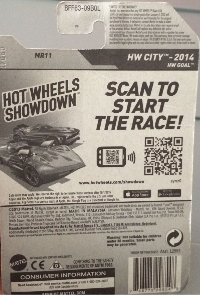 MR11 - Goal toy car collectible - Main Image 2