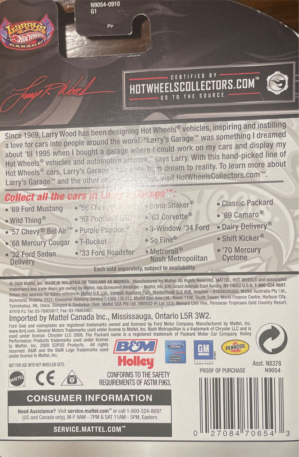 Hot Wheels Larry’s Garage - Larry’s Garage toy car collectible - Main Image 3