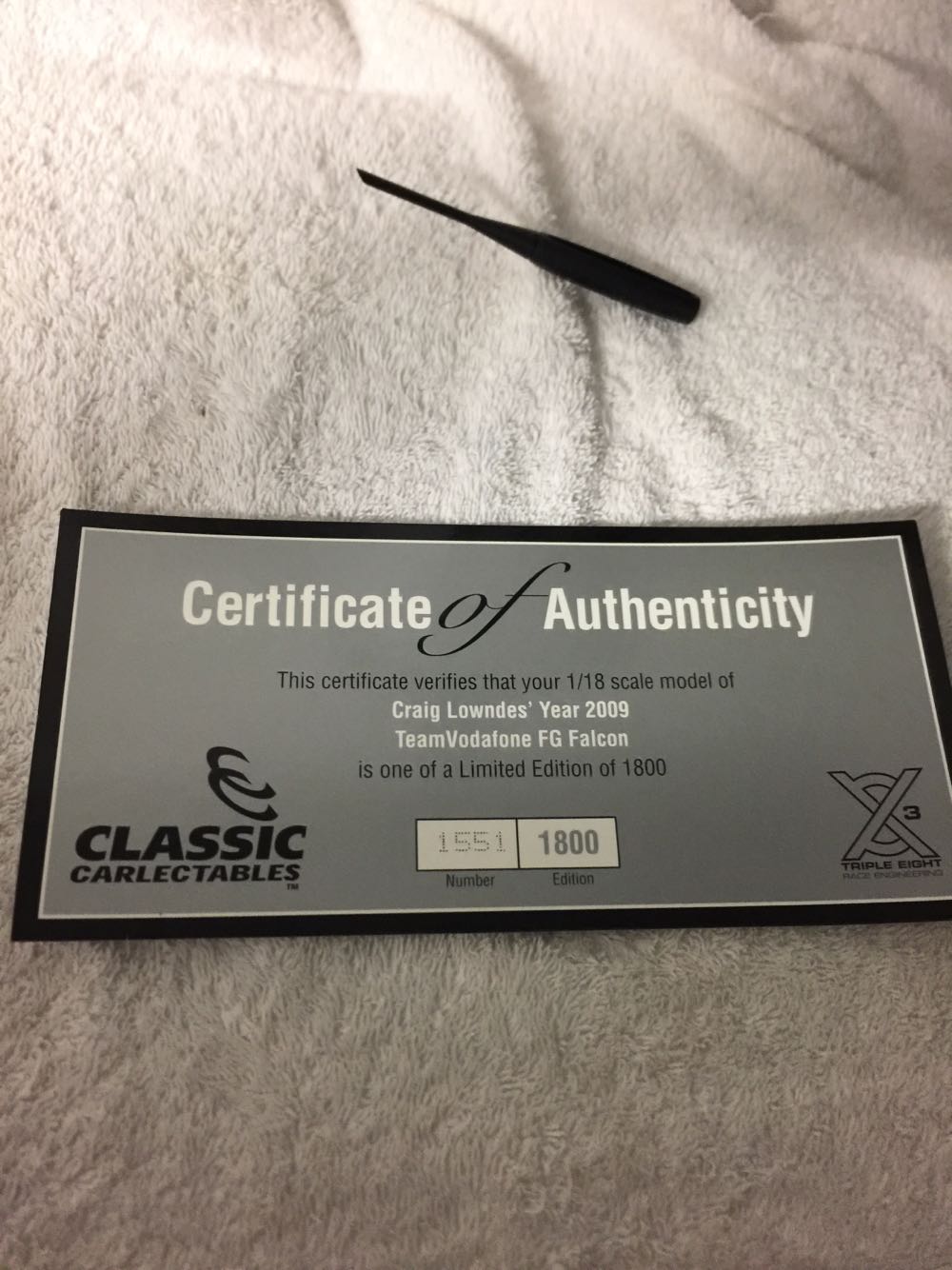 Craig Lowndes 2009 Season Car - Craig Lowndes toy car collectible - Main Image 4