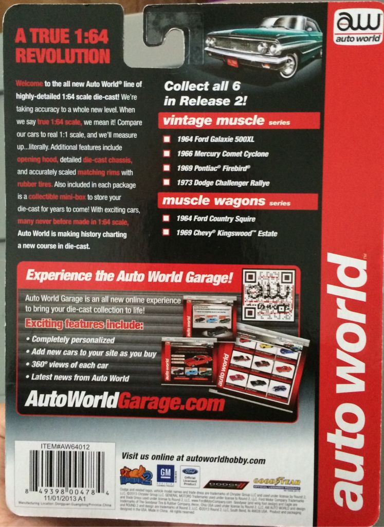 Auto World - 1966 Mercury Comet Cyclone - Vintage Muscle Auto World toy car collectible - Main Image 2