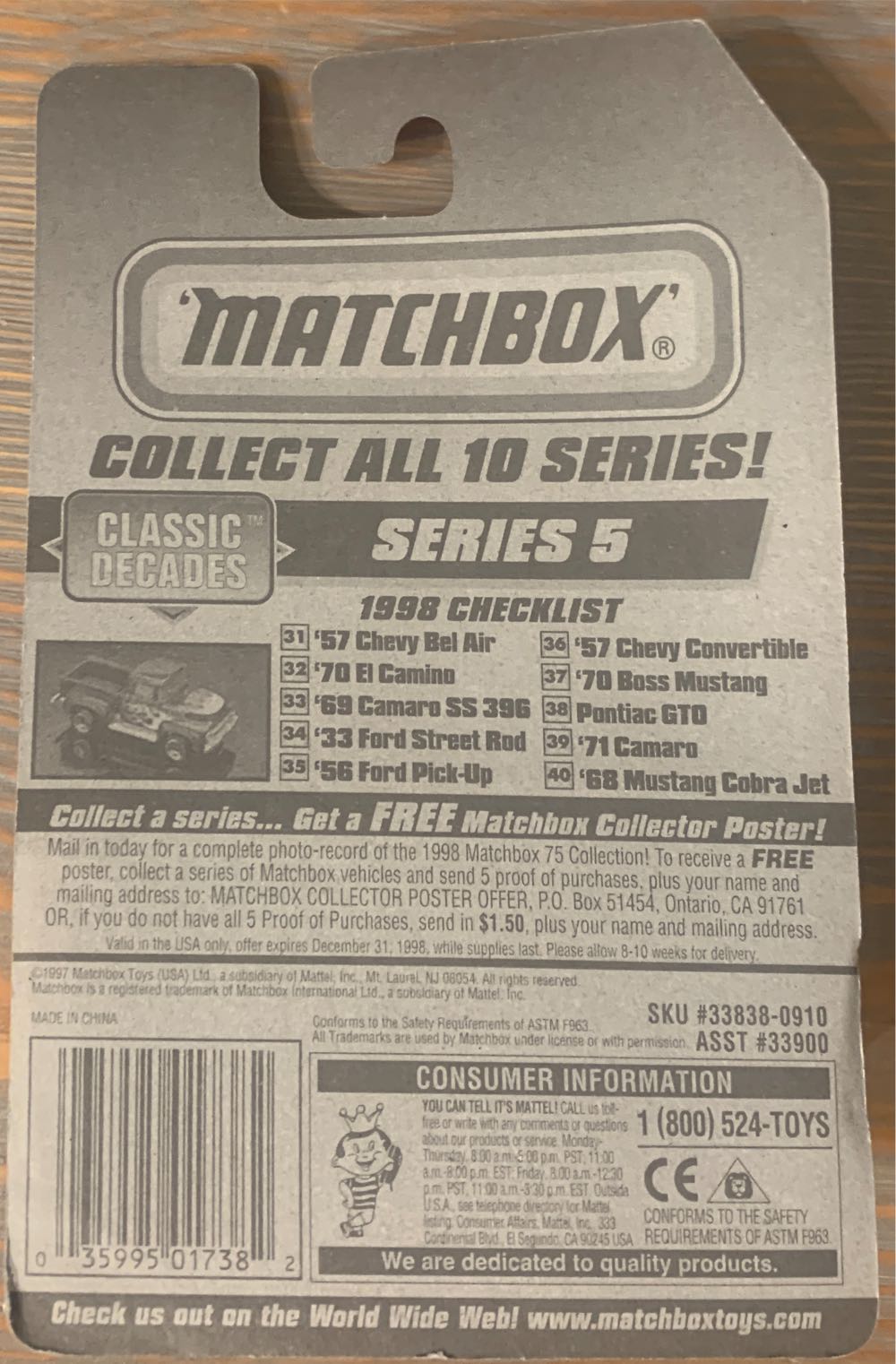 Pontiac GTO - Classic Decades toy car collectible - Main Image 3