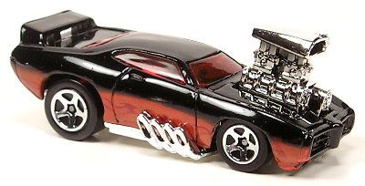 69 Pontiac GTO Tooned - 2006 Hot Wheels toy car collectible - Main Image 1