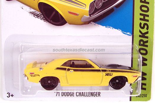 ’71 Dodge Challenger - ’14 HW Workshop toy car collectible - Main Image 2