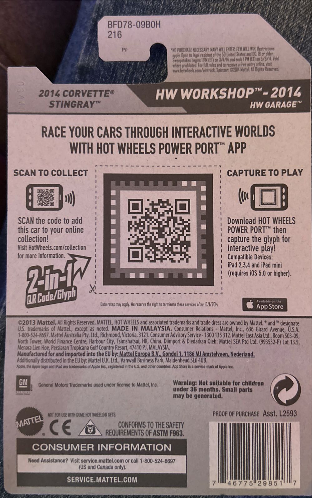 2014 Corvette Stingray - 2014 HW Workshop toy car collectible - Main Image 2