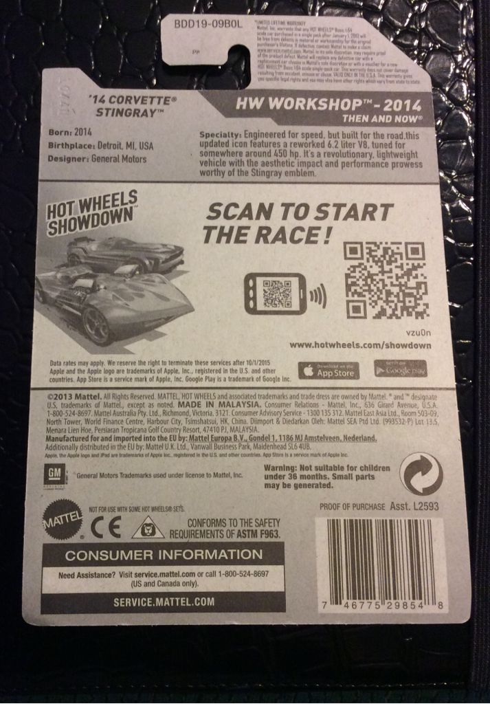 ’14 Corvette Stingray - ’14 HW Workshop toy car collectible - Main Image 2