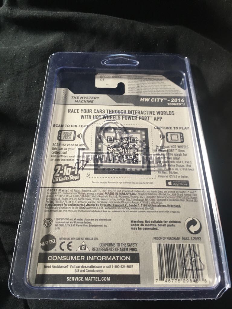 Hotwheels The Mystery Machine  toy car collectible - Main Image 2