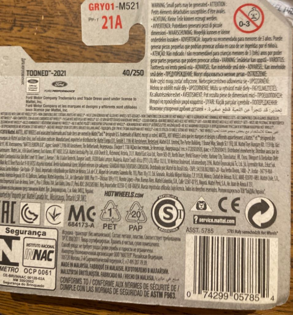 Mustang 68 - ’21 Tooned toy car collectible - Main Image 2