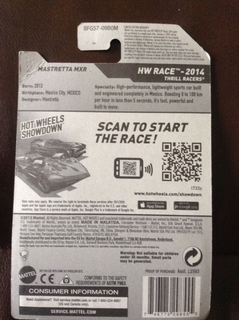 Mastretta MXR - ’14 HW Race toy car collectible - Main Image 2