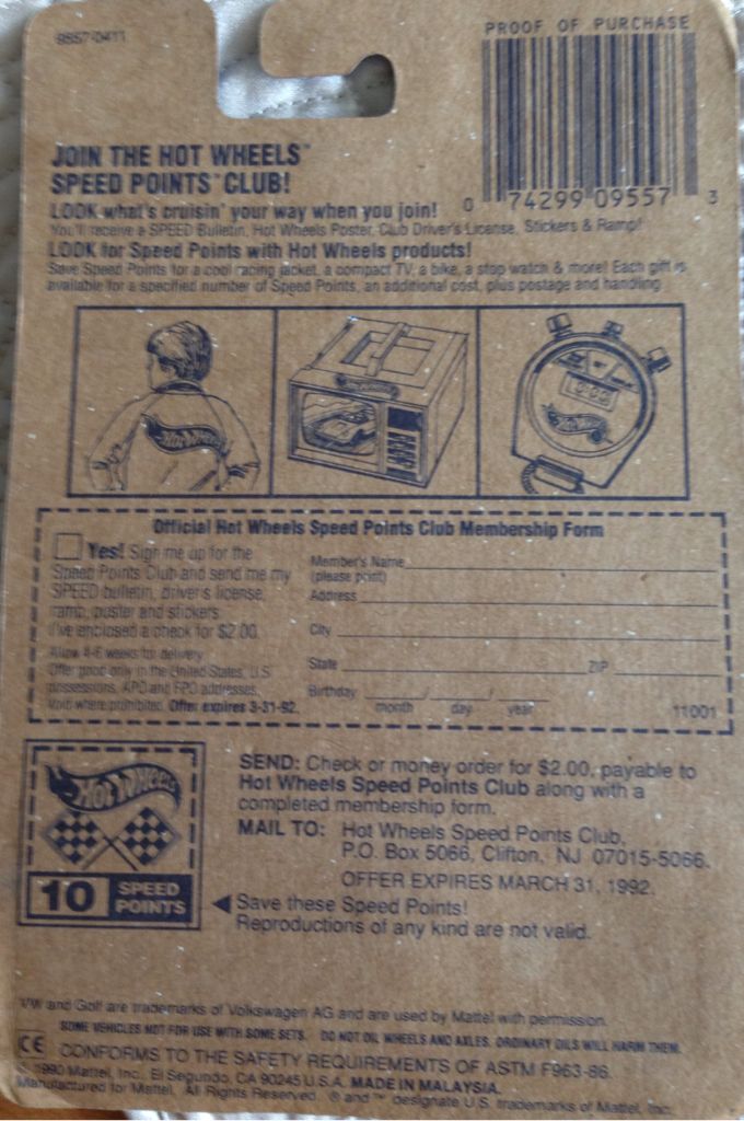 VW Golf  toy car collectible - Main Image 2