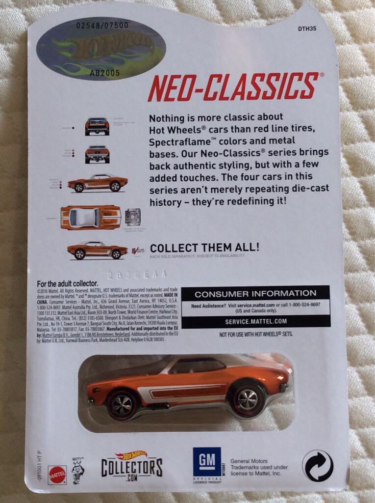 67 Camaro Red Line Club - Red Line Club toy car collectible - Main Image 2