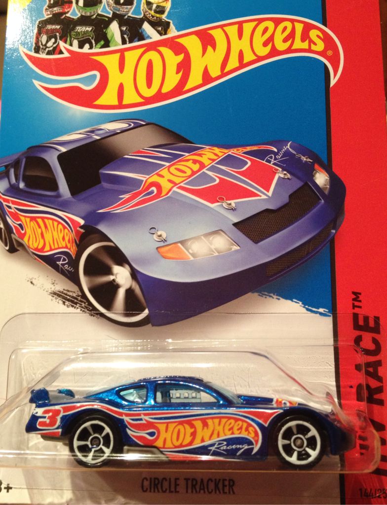 Circle Tracker ( Blue) - HW Race Team toy car collectible - Main Image 1