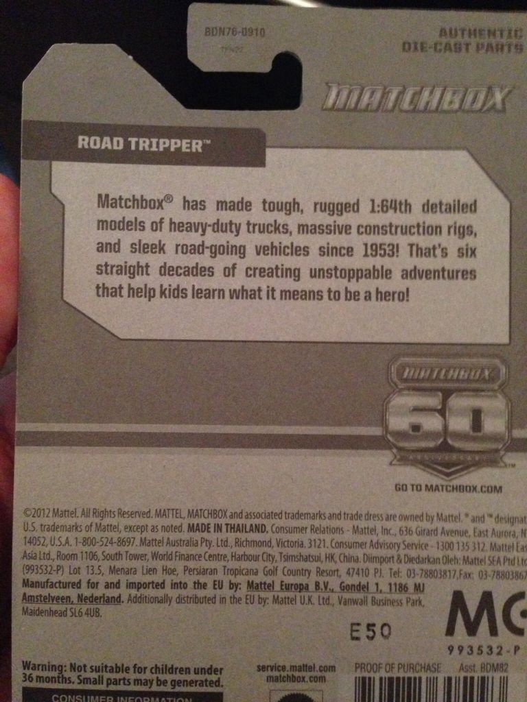 Road Tripper - Matchbox 60th Anniversary toy car collectible - Main Image 2