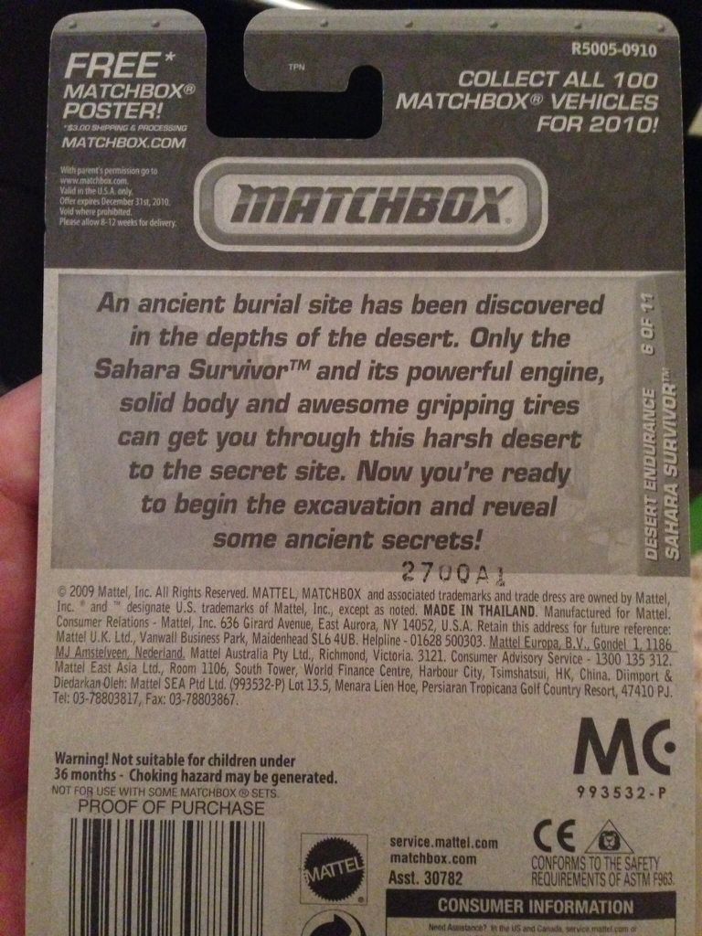 Sahara Survivor - Desert Endurance toy car collectible - Main Image 2