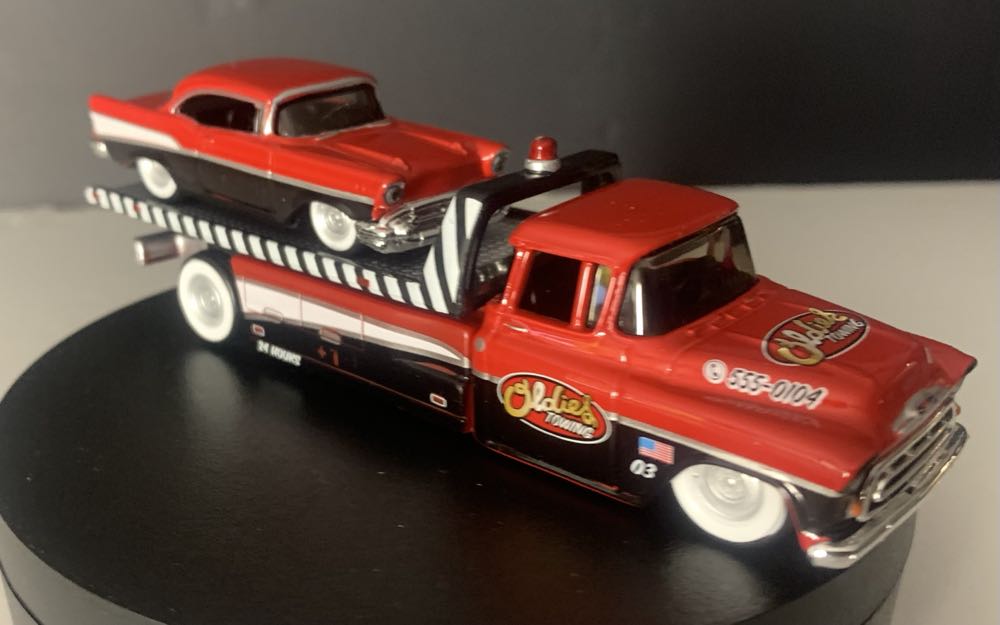 Coe Flatbed / 1957 Chevy Bel Air - Elite Transport toy car collectible - Main Image 3