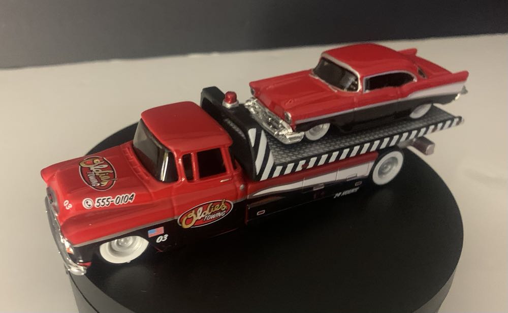 Coe Flatbed / 1957 Chevy Bel Air - Elite Transport toy car collectible - Main Image 4