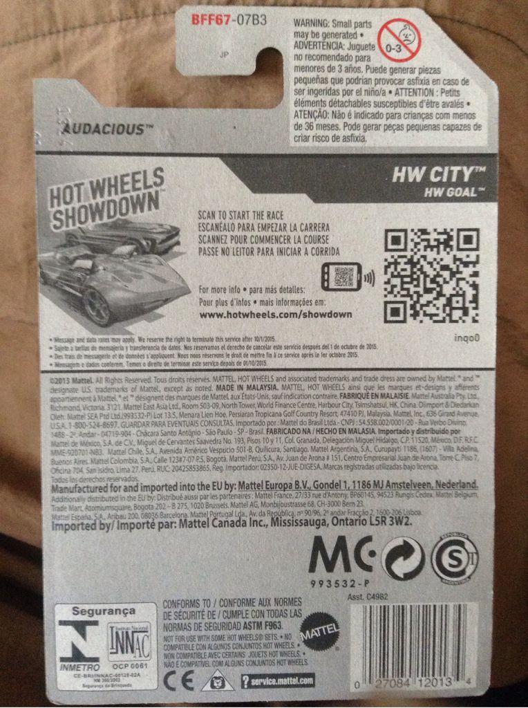 Audacious - 2002 HW City Line toy car collectible - Main Image 2