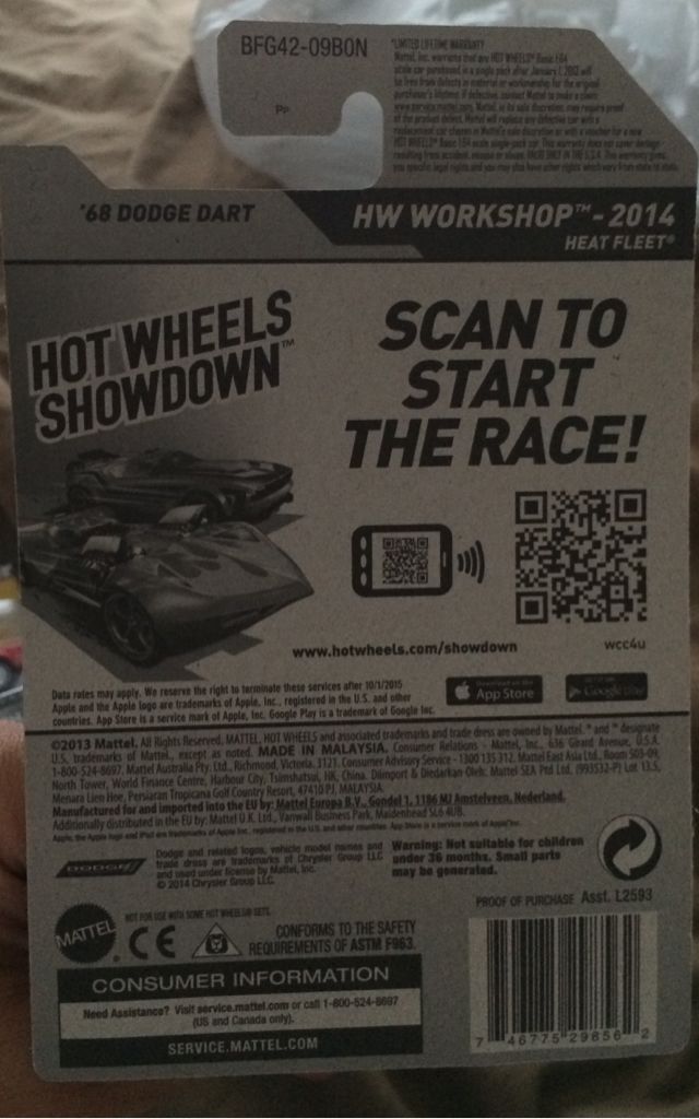 1968 Dodge Dart Navy Blue - Workshop toy car collectible - Main Image 2