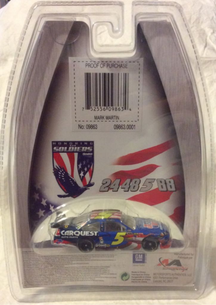 Mark Martin - Honoring Our Soldiers toy car collectible - Main Image 2