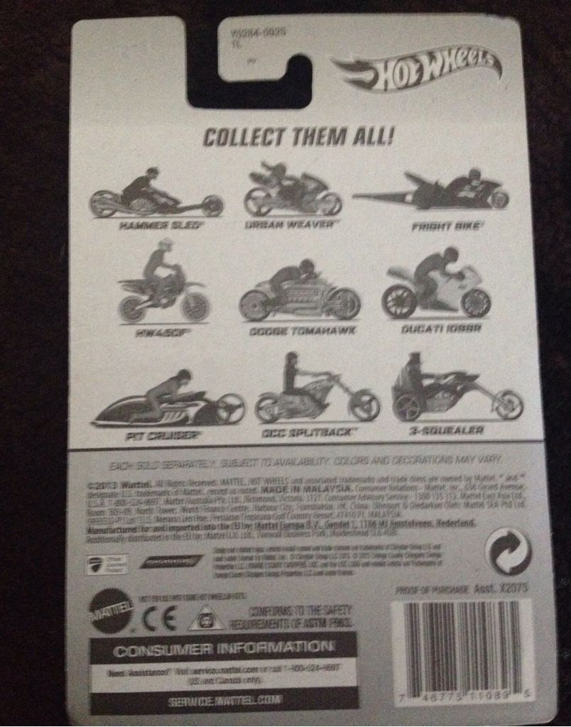 Urban Weaver - HW Motorcycles toy car collectible - Main Image 2