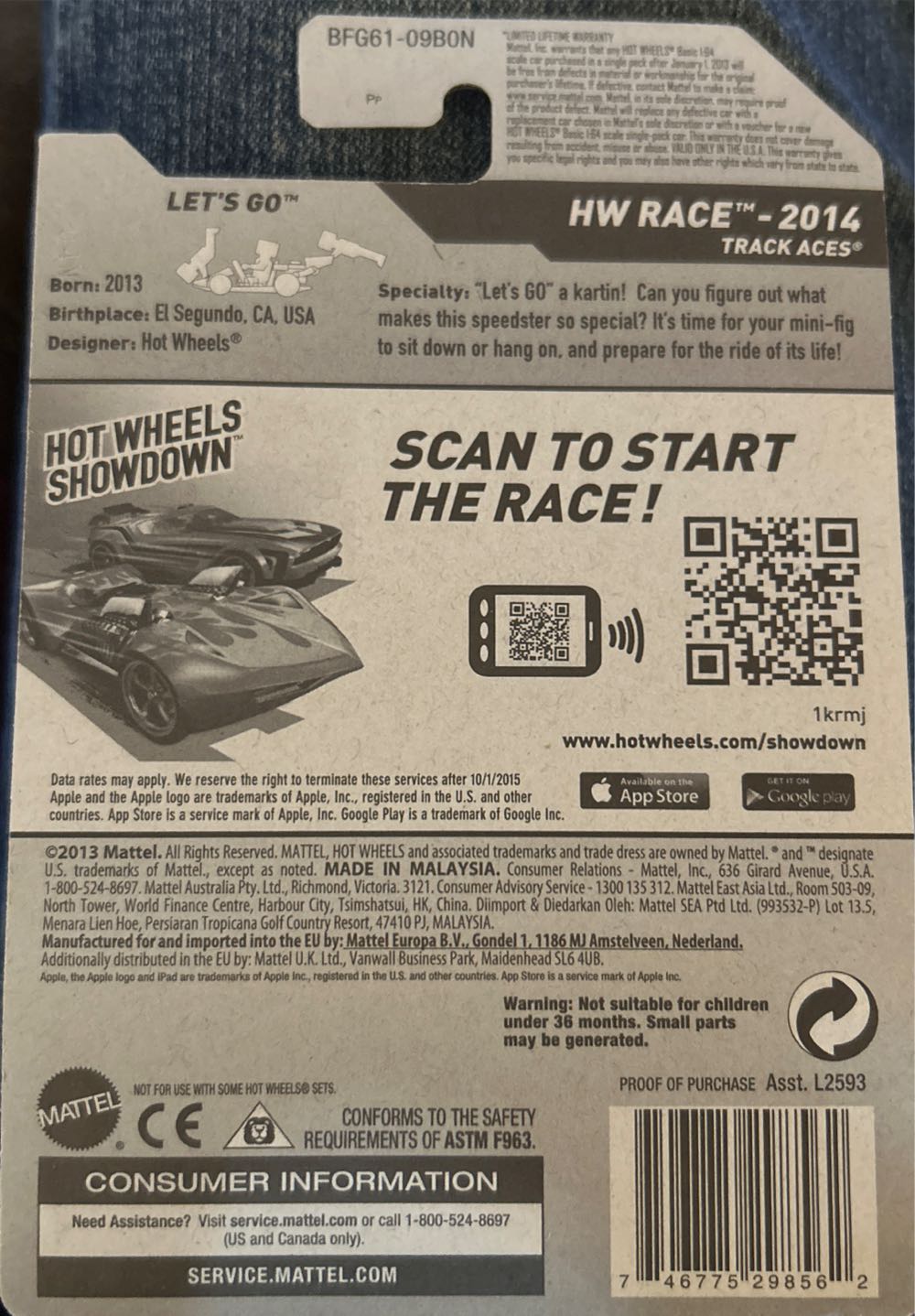 Let’s Go - ’14 HW Race toy car collectible - Main Image 2