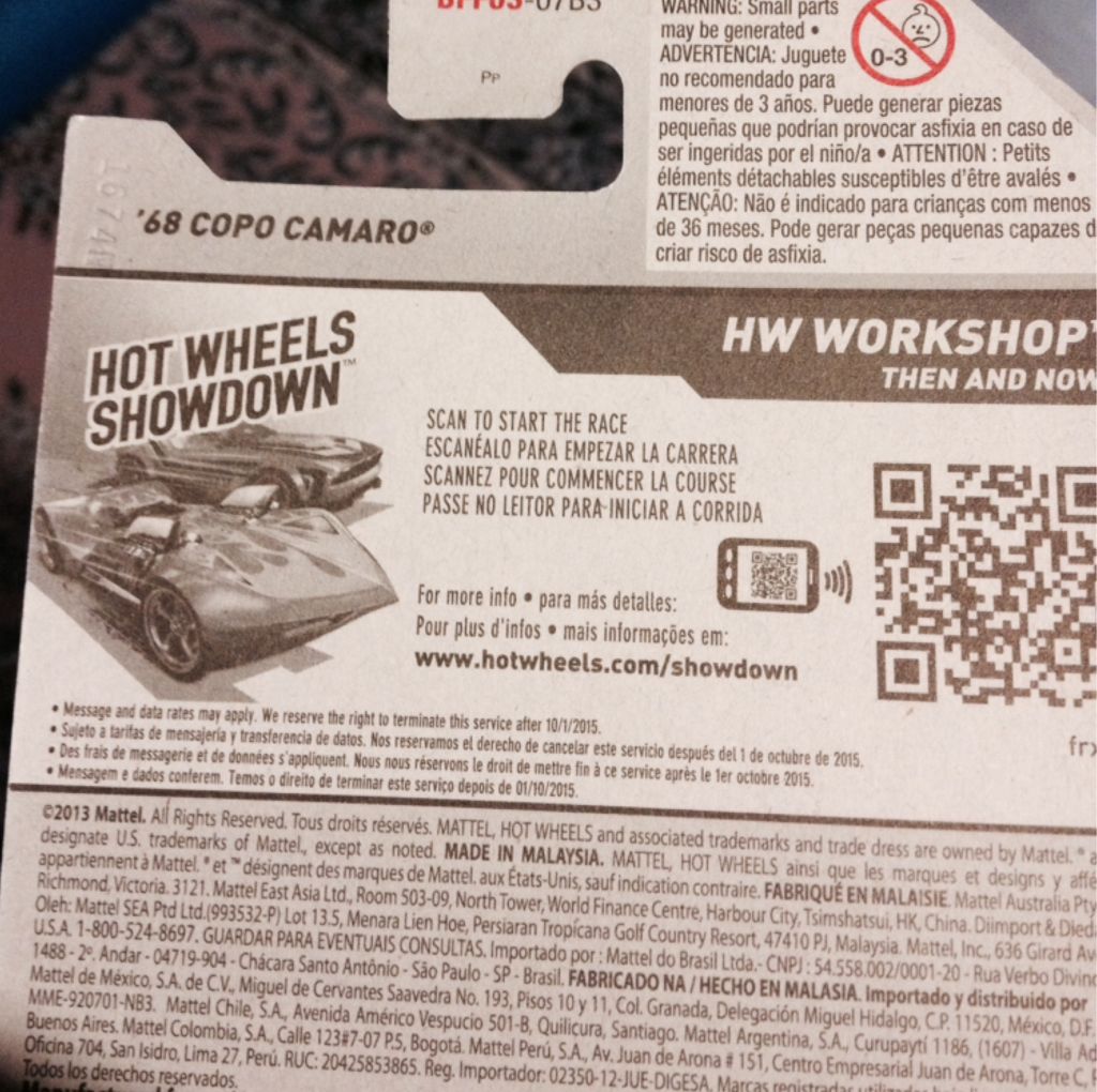 ’68 COPO Camaro - 2014 - HW Workshop - Then & Now toy car collectible - Main Image 2