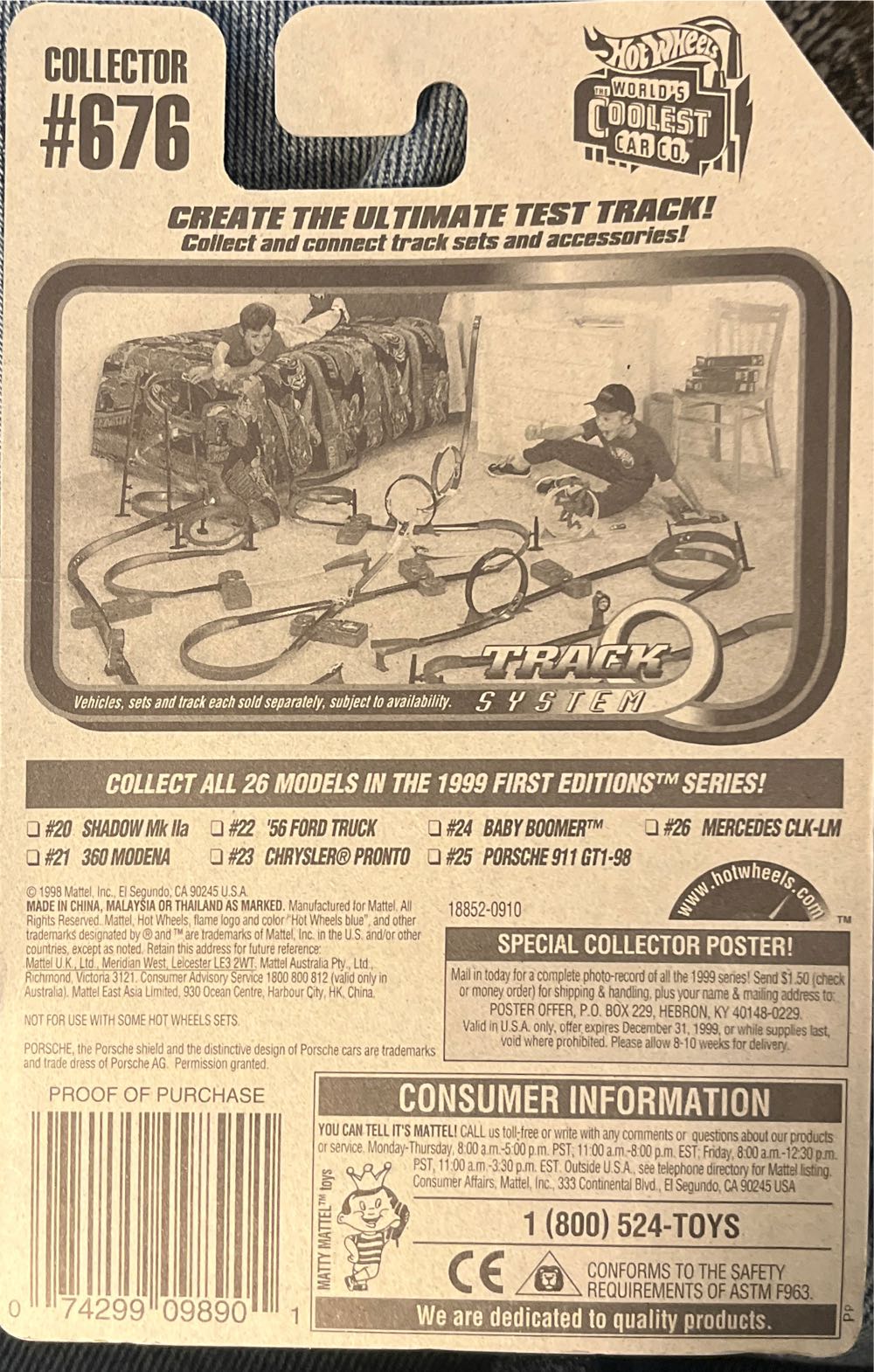 Porsche 911 GTI-98 - 1999 First Edition toy car collectible - Main Image 2