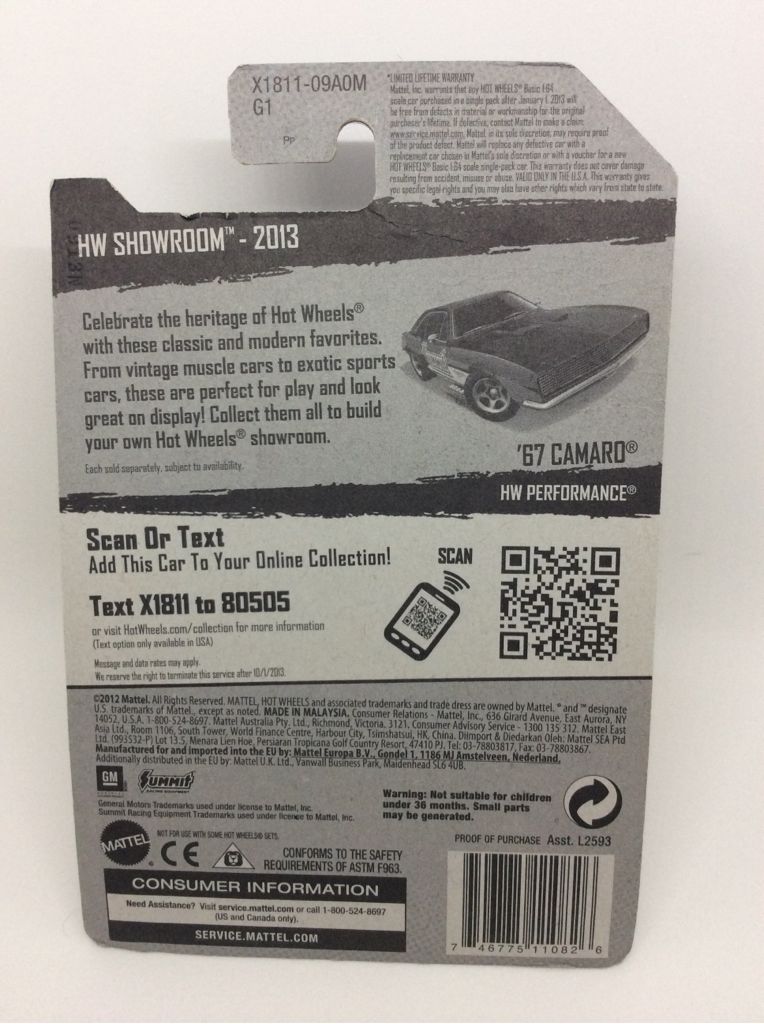 ’67 Camaro - Super Treasure Hunt toy car collectible - Main Image 2