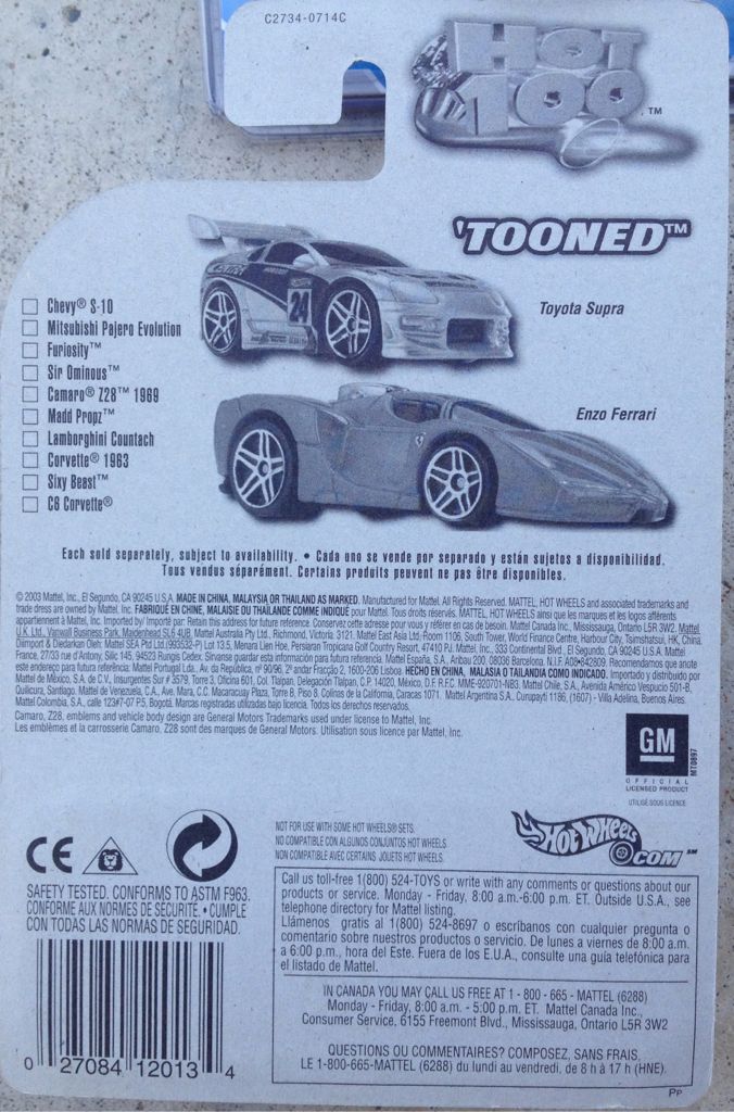 ’Tooned Camaro Z28 - 2004 First Editions toy car collectible - Main Image 2