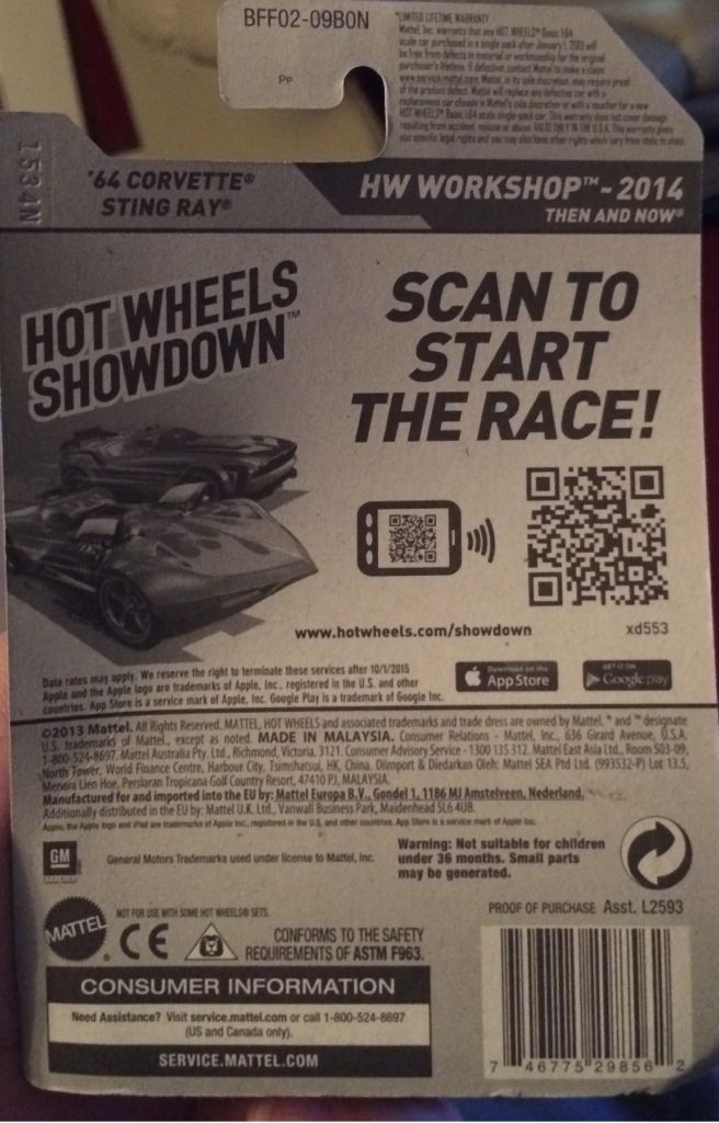 Corvette Stingray - ’14 HW Workshop toy car collectible - Main Image 2