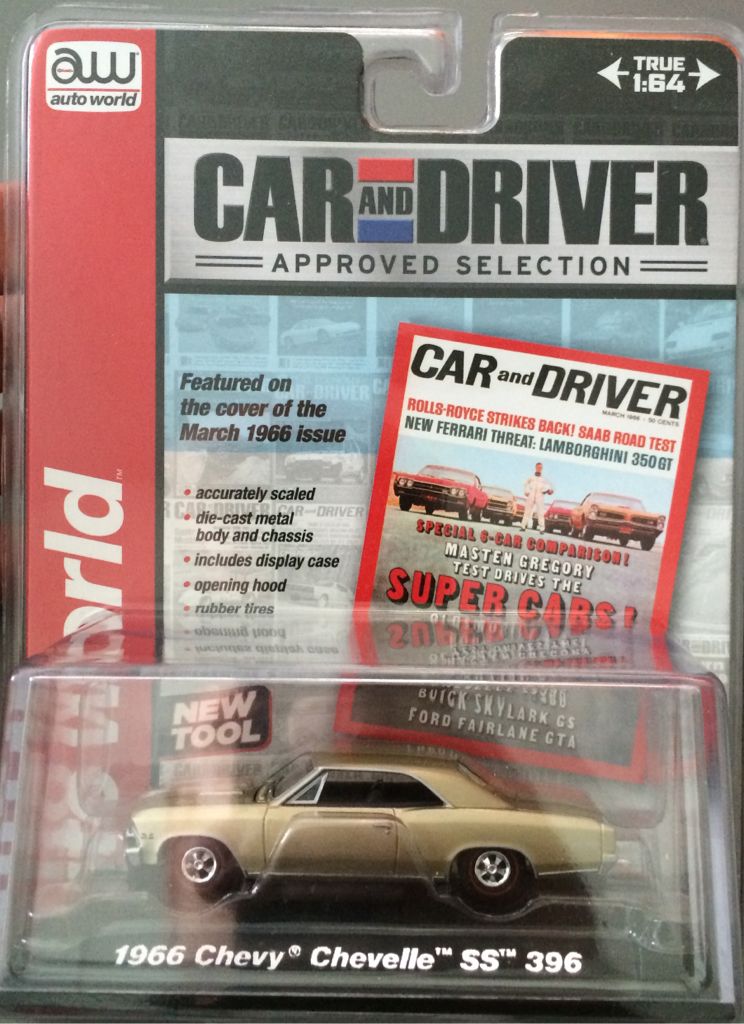 Auto World 1966 Chevy Chevelle SS 396 - Auto World 2020 Release 2 toy car collectible - Main Image 1
