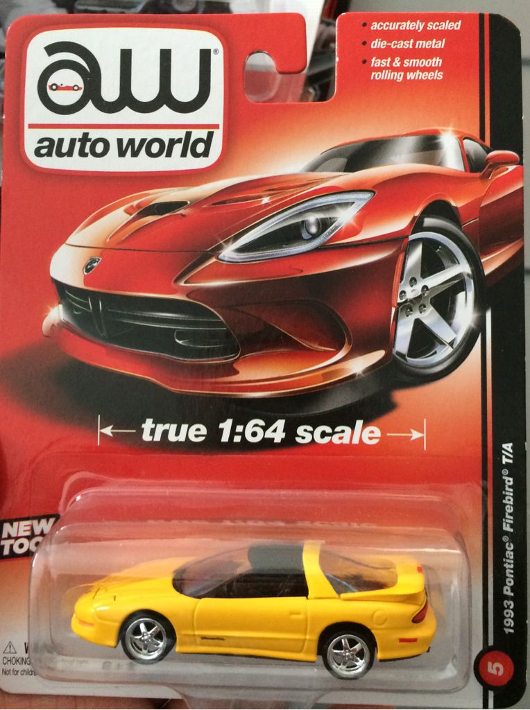Auto World 1993 Pontiac Firebird T/A toy car collectible - Main Image 1