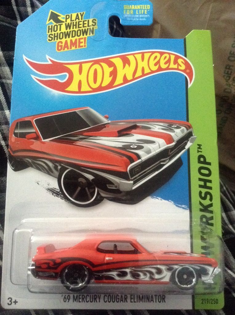 69 Mercury Cougar Eliminator - HW WORKSHOP - Heat Fleet toy car collectible - Main Image 1