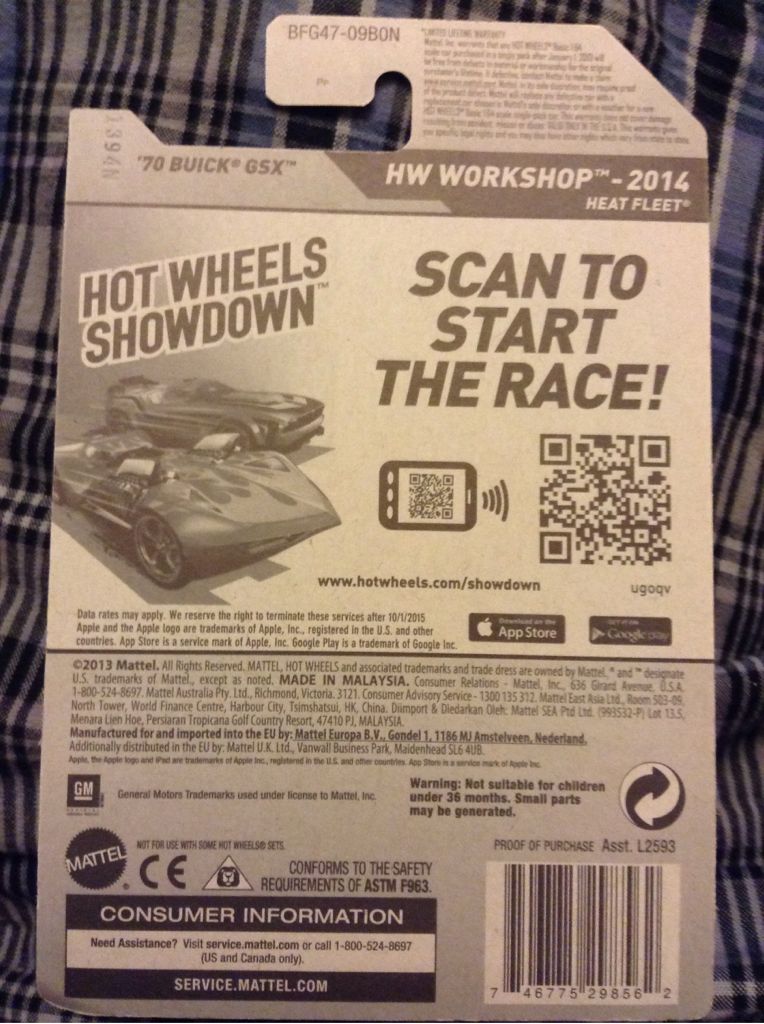 5/10 ‘70 Buick GSX - 2014 - HW Workshop - Heat Fleet toy car collectible - Main Image 2