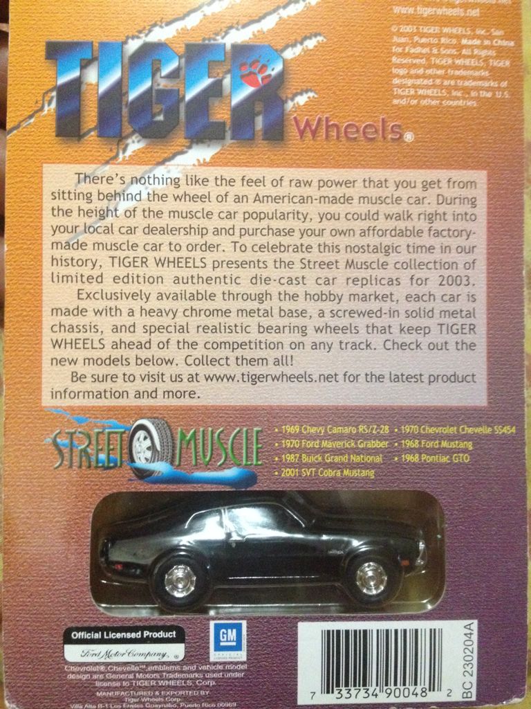 1970 Ford Maverick Grabber - Street Muscle toy car collectible - Main Image 2