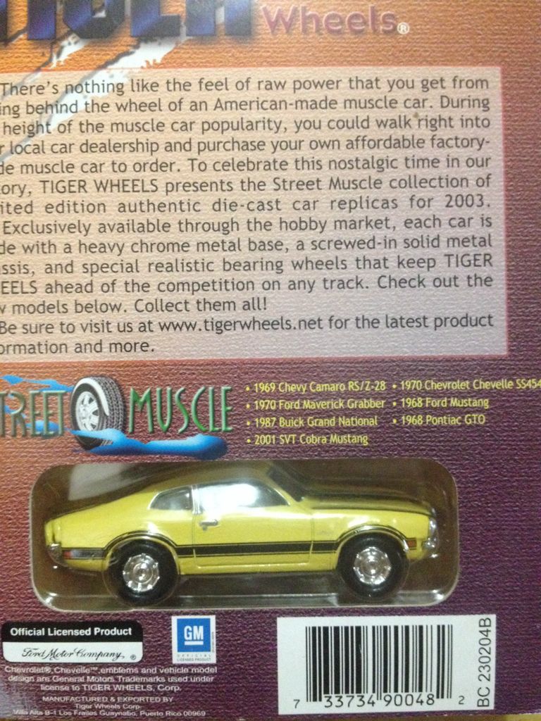 1970 Ford Maverick Grabber - Street Muscle toy car collectible - Main Image 2