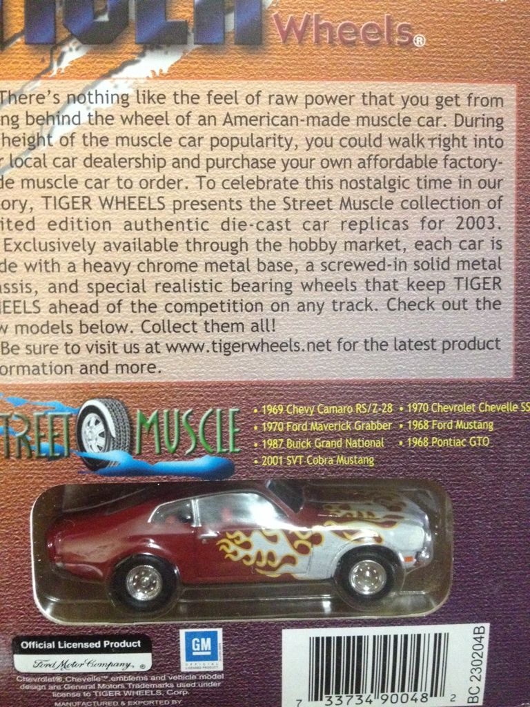 1970 Ford Maverick Grabber - Street Muscle toy car collectible - Main Image 2