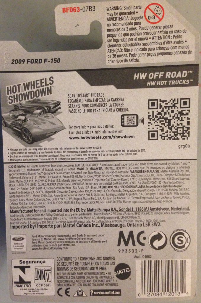 2009 Ford F-150 - ’14 HW Off Road toy car collectible - Main Image 2