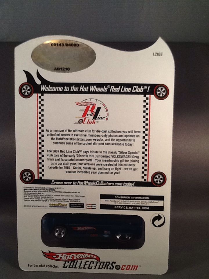 Customized Volkswagen Drag Truck - RLC Membership Car toy car collectible - Main Image 2