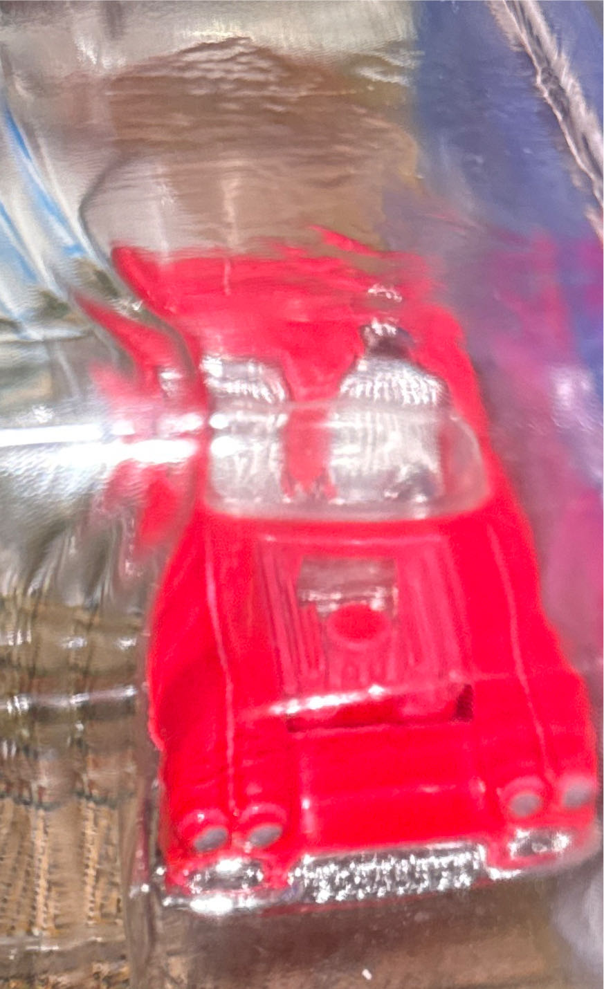 Very Rare  ’58 Corvette Coupe  (Factory ERROR) Missing The Chrome Top Part Of Motor!! - 1995 Model Series toy car collectible - Main Image 3