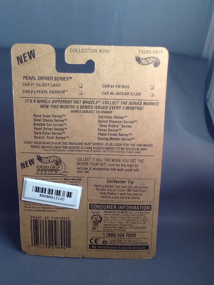 VW Bug - 1995 Pearl Driver toy car collectible - Main Image 2