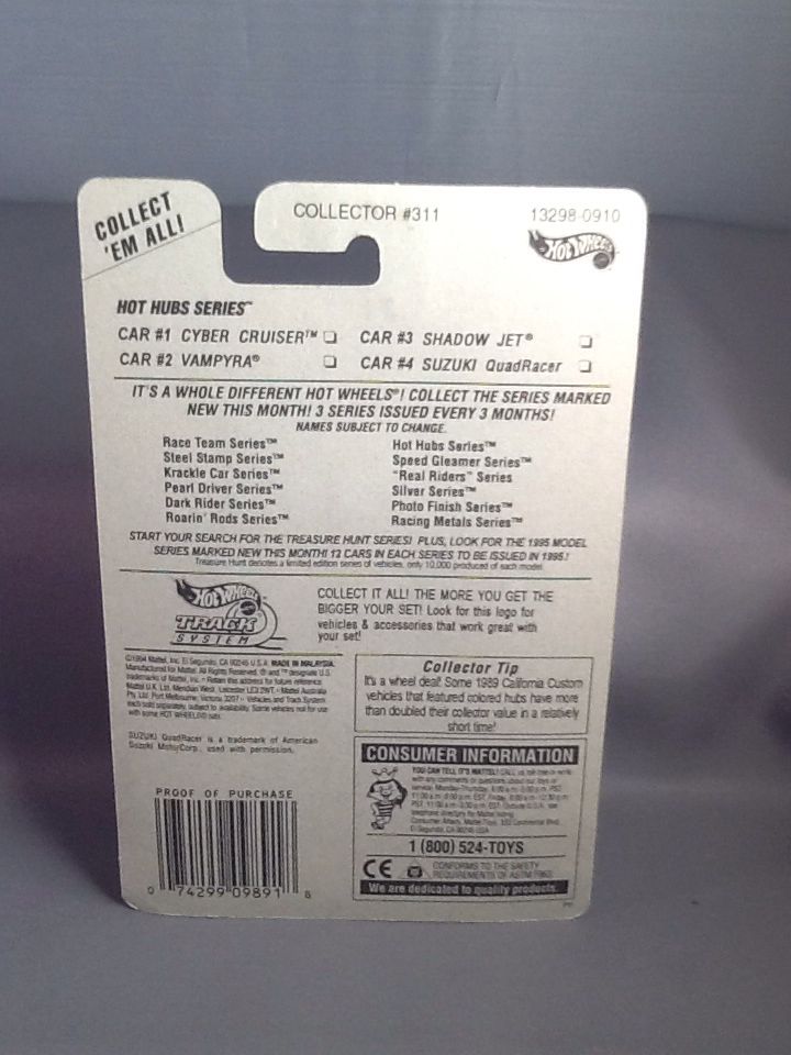 Suzuki QuadRacer - 1995 Hot Hubs Series toy car collectible - Main Image 2