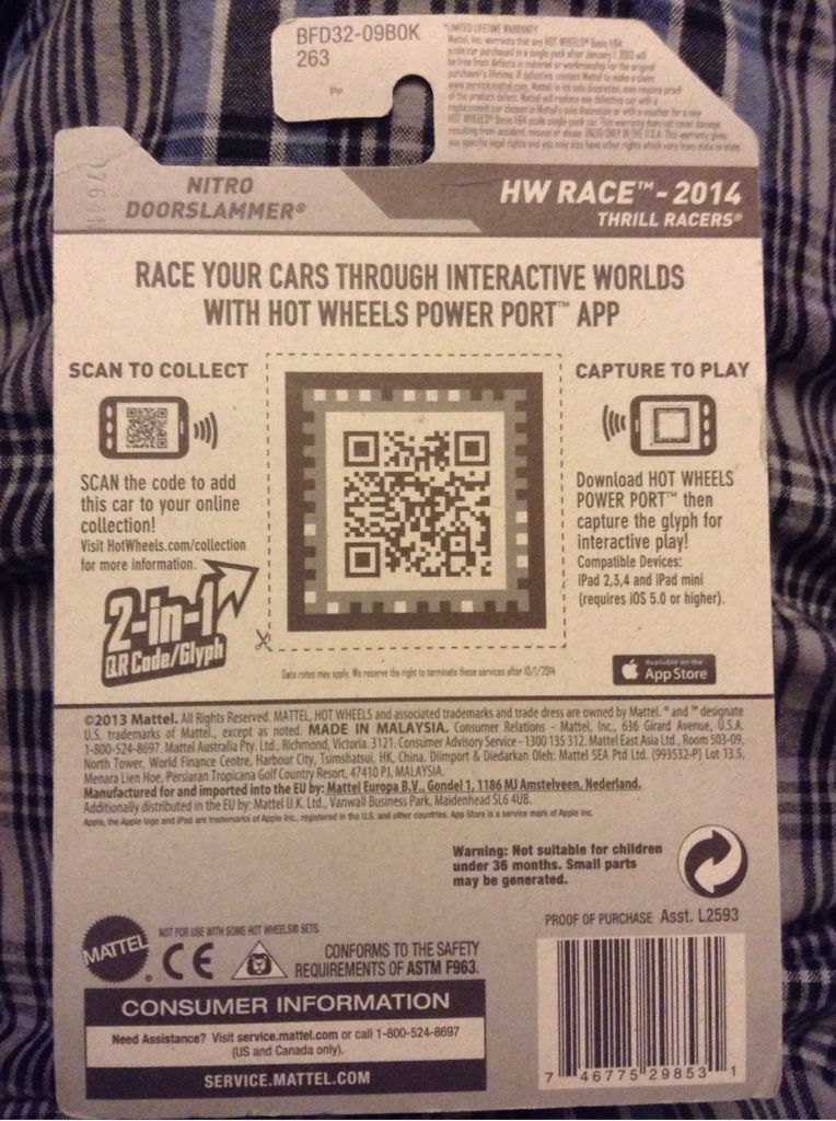 Nitro Doorslammer - 2014 - HW Race - Thrill Racers toy car collectible - Main Image 2