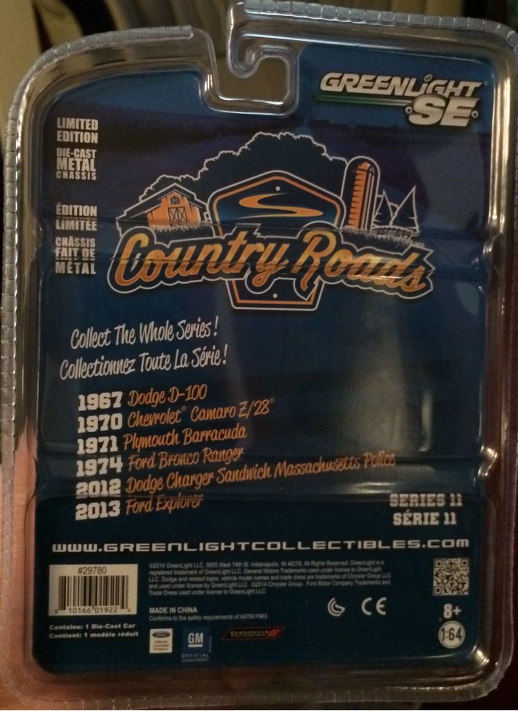 Greenlight 1967 Dodge D-100 - Country Roads toy car collectible - Main Image 2