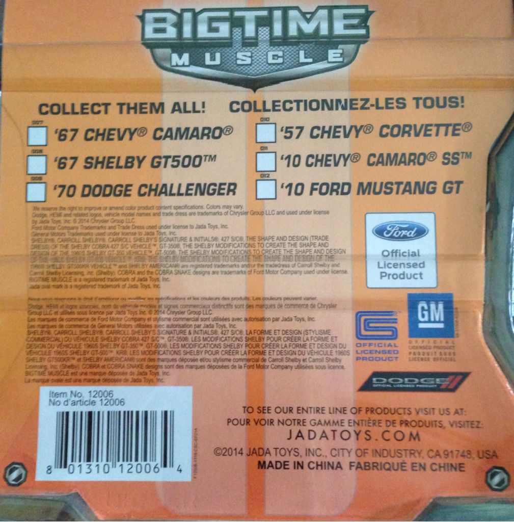10 Ford Mustang GT - Bigtime Muscle toy car collectible - Main Image 2