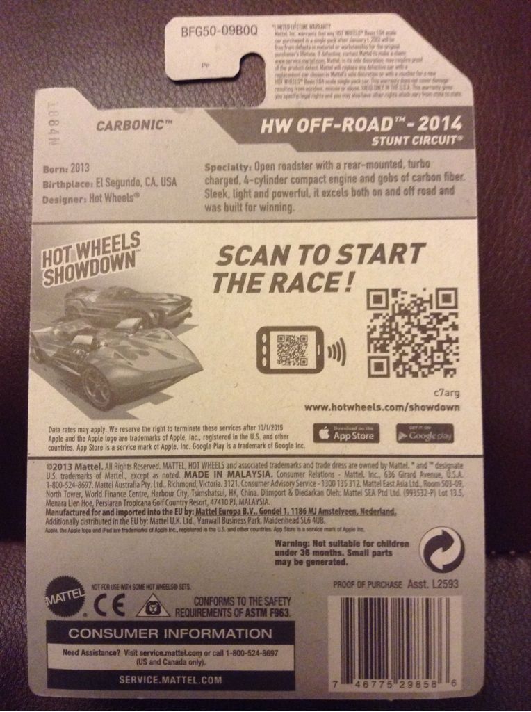 Carbonic - HW Off-Road toy car collectible - Main Image 2